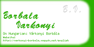 borbala varkonyi business card